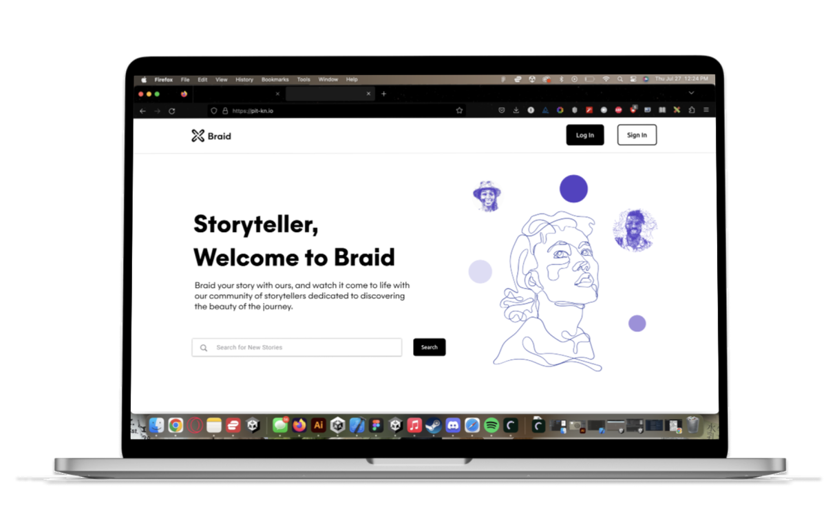 Redesigned Braid homepage — Storyteller Welcome to Braid